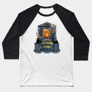 Its The Most Wonderful Time Of The Year Black Cat Halloween Baseball T-Shirt